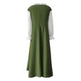thumbnail image 5 of Brglopf Medieval Renaissance Dress for Women Christmas Holiday Dress Retro Ball Gown Theatrical Clothing Green M, 5 of 5