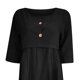 thumbnail image 5 of Vestido de Tres Cuartos Con Bolsillo Informal Suelto de Color Sólido Con Cuello Redondo Para Mujer Odeerbi ODB115299, 5 of 5