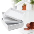 thumbnail image 4 of 10 piezas Platillos para plantas Bandejas para plantas Bandejas para macetas Bandejas para goteo de agua para plantas Blanco, 4 of 8