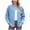 Blue, variant on felwors Womens Bomber Jacket Zip Up Casual Jackets Lightweight Trendy Outerwear Coat with Pockets Pink, L