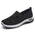 thumbnail image 3 of TKYCMSUAKI Women's Woven Breathable Soft Sole Shoes - 2025 Non-Slip Walking Slip on Foam Shoes, Lightweight Comfort Platform Mesh Slip in Sneakers Arch Support, 3 of 5