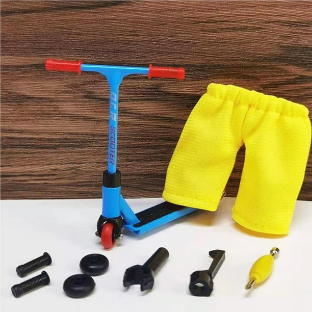 Vogacara Mini patinete de dedo de aleación, conjunto de modelo, Mini patinete de dedo, juguete interactivo para dedos, novedad, actividad sensorial, Juguetes Numero 3 Vogacara FN007794-03