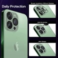 thumbnail image 4 of KONEE Camera Lens Protector Compatible with iPhone 13 Pro/ 13 Pro Max, 9H Tempered Glass Screen Protector, Metal Protective Lens Cover for iPhone 13 Pro/ iPhone 13 Pro Max - Green, 4 of 7