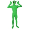 thumbnail image 4 of Morphsuits Alien Costume Enfants Vert Costume Alien Justaucorps Enfants Costume d'Halloween Grand, 4 of 4
