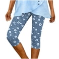 thumbnail image 6 of SBYOJLPB Women's Yoga Cropped Pants Capri Leggings with Print Tight Yoga Pants Casual Fashion Leggings​, 6 of 7