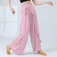 thumbnail image 6 of Inleife Womens Pants Clearance Fashion Casual Solid Color Elastic Loose Pants Women's Summer Straight Wide Leg Trousers Pants, 6 of 8
