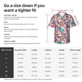 thumbnail image 5 of Logiee Watercolor Owl Print Mens Hawaiian Shirts,Loose-Fit Short Sleeve Button Down Tropical Aloha Beach Shirt,Summer Vacation Wedding Tops,XX-Large, 5 of 7