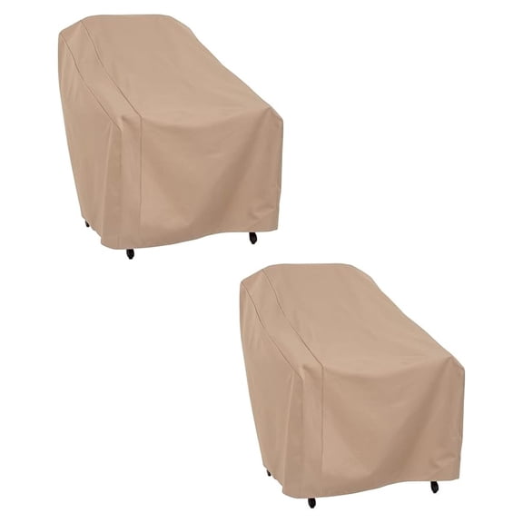 Basics Patio Chair Cover, 2-Pack, 33" L x 34" W x 31" H,