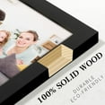thumbnail image 3 of Picture Frames 5x5 2 Pack Made of Solid Wood Black for Wall Mounting and Tabletop Display, 3 of 8