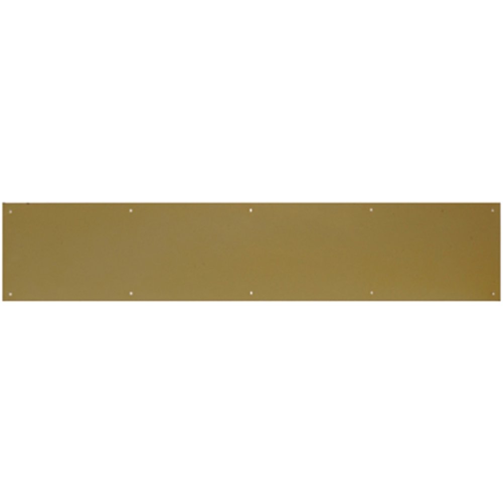 Part 852738 6 X30 Solid Brass Kick Plate, by Hillman, Single Item