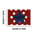 thumbnail image 3 of Beautynvta 4th of July Placemats, Patriotic Linen Table Mats, America Flag Stars Stripe Place Mats for Independence Memorial Day Party Kitchen Dining Decoration, 11.8x17.7 In, 3 of 7