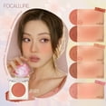 thumbnail image 7 of FOCALLURE Powder Palette Blush, Matte Mineral Blush Powder, Bright Shimmer Face Blush Makeup, Contour and Highlight Blush Palette, Highly Pigmented, Long Lasting, Waterproof, Blendable, #601, 7 of 7