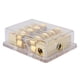 thumbnail image 5 of Tenedor del fusible del coche, bloque 1 de la caja del portafusibles de la cuchilla del circuito de audio estéreo automático del coche de 12V 60A en 4 salidas, 5 of 8