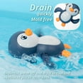 thumbnail image 2 of Baby bath water toy - Bath Toys Wind up Backstroke Swimming Penguins for Kids (Blue), 2 of 4
