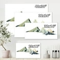 thumbnail image 4 of Designart ' Dark Blue Mountain Landscape Winter Minimalistic I ' Modern Canvas Wall Art Print, 4 of 4
