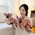 thumbnail image 4 of Lifelike Forest Animal Deer Toy Stuffed Simulation Sika Deer Plush Doll Kids Get To Know Animals Prop Room Decor Birthday Gift, 4 of 8