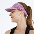 thumbnail image 4 of Sun Visor Hat Adjustable Elastic Golf Tennis Caps Breathable Quick Drying  Streak, 4 of 10