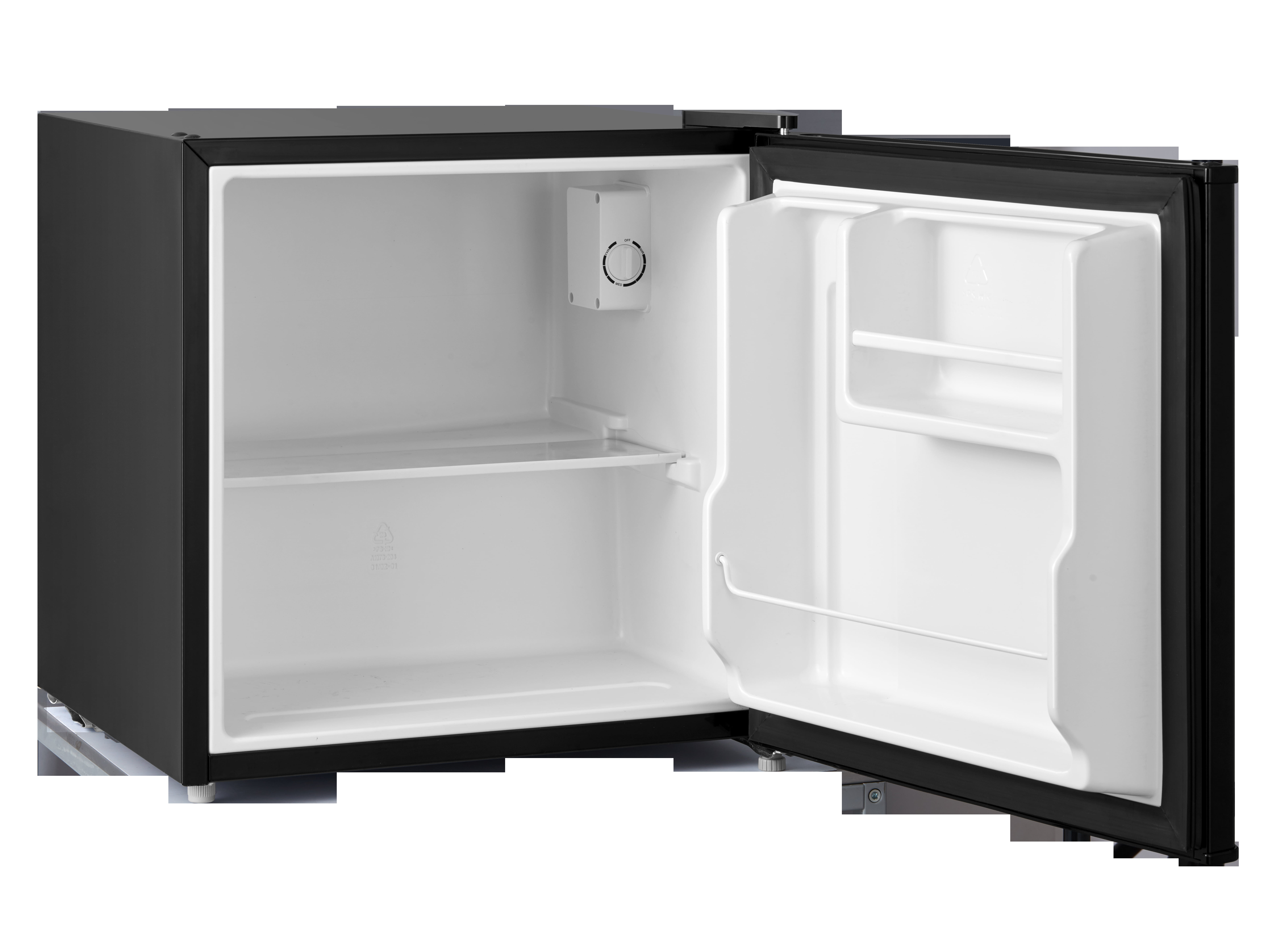 Mainstays 1.7 Cu Ft Compact Mini Refrigerator, Black, Single Door