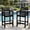 Black, variant on Easthome 2-Piece Patio Bar Chair Set, Oversized Adirondack Pub Stools with 450lb Capacity for Deck, Backyard, Poolside & Outdoor Dining - Red