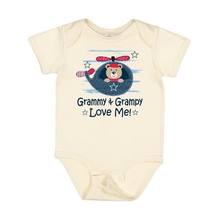 

Inktastic Grammy and Grampy Love Me for Boy Gift Baby Boy Bodysuit
