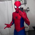 thumbnail image 2 of NUEVO disfraz de Spiderman de Peter Parker, disfraz de superhéroe de licra con estampado 3D, disfraz de Halloween, monos de araña para adultos y niños, 2 of 4