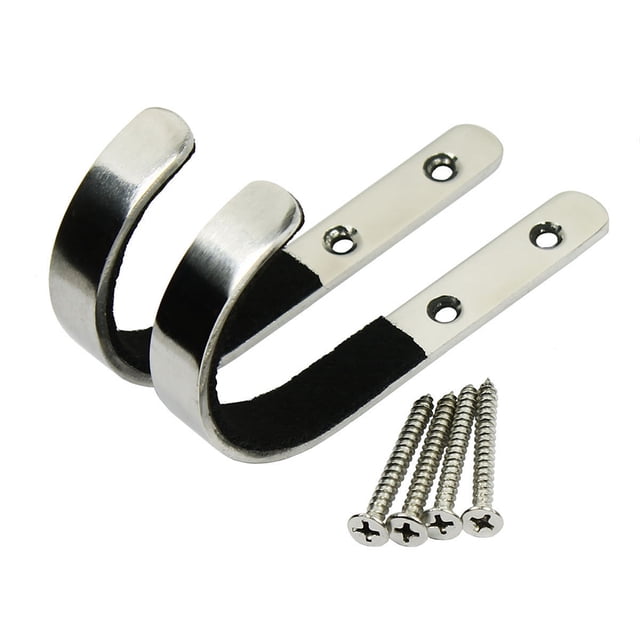 Juego de 2 estantes de pared de acero inoxidable para herramientas