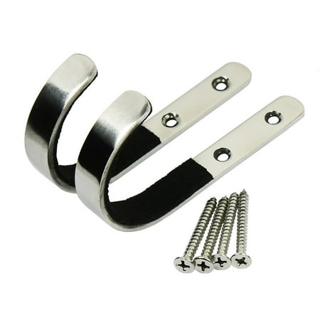 Troglfold gun rack wall Stainless Steel Rifle Hangers Wall Mount Hooks Rack 3.94 X0.51 X0.12