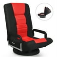 thumbnail image 1 of Giantex Chaise de Jeu Inclinable et Pliante, Fauteuil Berçant de Jeu Vidéo avec Dossier Réglable à 5 Positions et Base Ronde Pivotante à 360 Degrés, Fauteuil de Repos Rembourré, 1 of 8