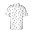 thumbnail image 3 of Balery Hand Drawn Turtle Print Men's Hawaiian Shirts Short Sleeve Beach Shirt Relaxed Fit Vacation Button Down Shirts-XX-Large, 3 of 9