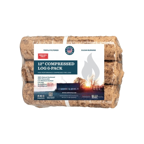 12” COMPRESSED LOG 6-PACK