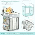 thumbnail image 2 of Pluokvzr Hanging Diaper Caddy Organizer - Diaper Stacker for Changing Table, Crib(Gray Cloud), 2 of 8