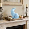 thumbnail image 5 of SLYNSHome Easter Bunny Figurine Blue Ceramic Bunny Rabbits Modern Art Spring Home Decor Easter Decorations Rabbit Figurines Decor, 5 of 8