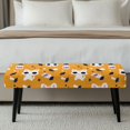 thumbnail image 5 of XYZCANDO Polyester Spandex Fabric Rectangular Long Bench Slipcover for Hotel Bedroom, Anti Scratch Washable Bench Covers, Cat Mushroom Pattern, 5 of 9