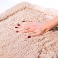 thumbnail image 4 of Chesapeake Paradise 3pc Memory Foam Taupe Bath Rug Set (22"x60" & 21"x34" & 17"x24"), 4 of 7
