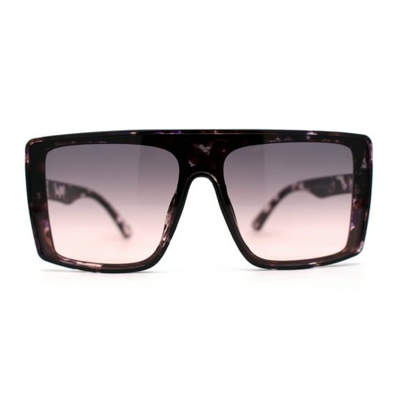 Womens Chic Shield Butterfly Oversize Diva Sunglasses Tortoise Purple Black Pink