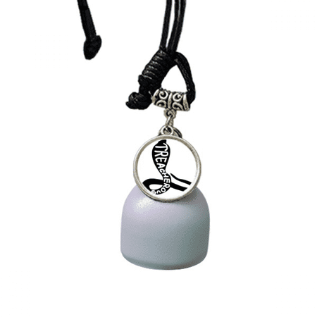 Black Cobras Animal Outline Natural Wind Chimes Bell Car Pendant