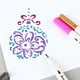 thumbnail image 5 of 12pcs Plantillas de dibujo Plantilla de pintura de Navidad Árboles Ciervos Patrón floral Multifuncio Abanopi Plantillas, 5 of 6
