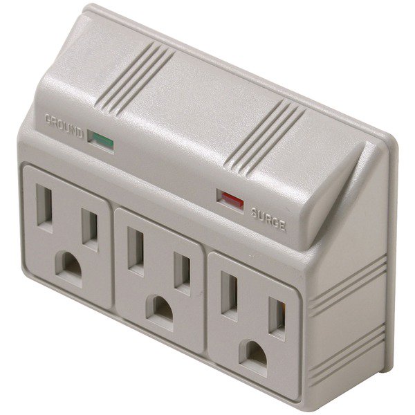 Steren® 3outlet 270 Joules Plugin Surge Protector