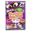 Flix Candy Monster Gummy Bands, Assorted Fruity Gummies, 24 Count Box
