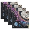 thumbnail image 5 of Satin Native Fab Cotton Dinner Napkin Galactic Elegance The Swan Reusable, 5 of 8