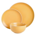 thumbnail image 4 of Gibson Home Round Stoneware Rockaway Dinnerware Set, Service for 4 (12pcs), Yellow, 4 of 10