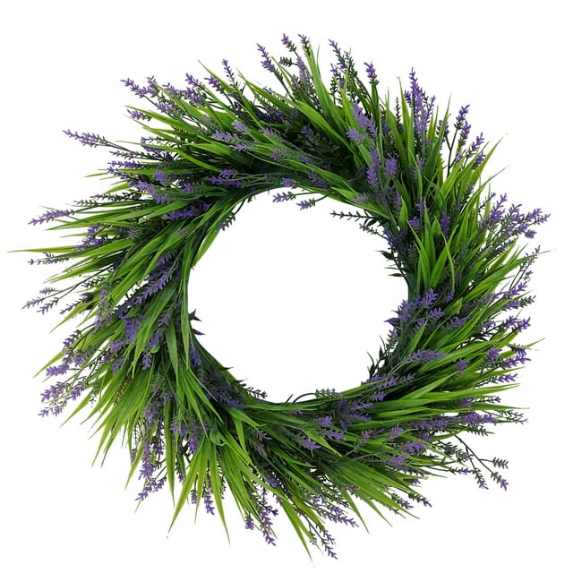 Mainstays 18'' Diameter Indoor Artificial Lavender Wreath, Purple Color