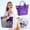 PP, variant on EGNMCR Closet Organizers and Storage, Mesh Beach Bag Portable Toiletry Bag Travel Storage Bag Swimming Bag Bathroom Handbag Size 14.17x12.2inch Maximum Load 11.02 Pounds Beach packet