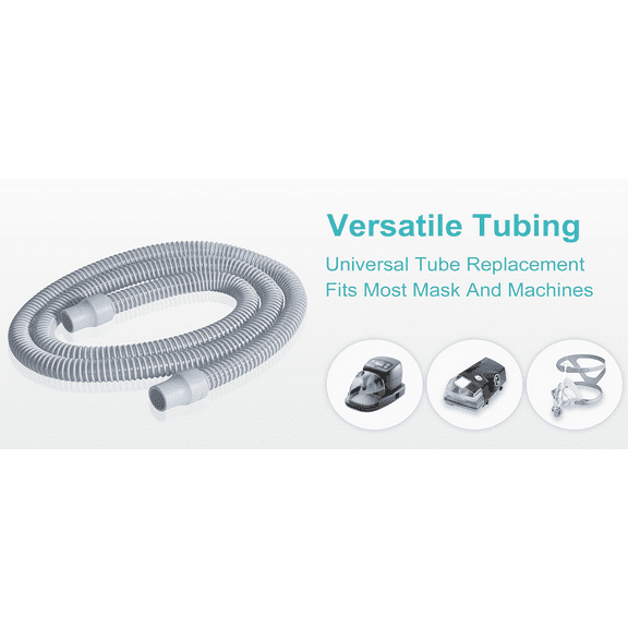 Ultra-Quiet Performance CPAP Hose (Fits all CPAP Machines and CPAP masks, 6 feet)