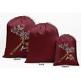 thumbnail image 2 of Darling Souvenir Brown Text,Branches & Bird Christmas Party Supplies Favor Bags&nbsp;Jewelry&nbsp;Pouches 15 Pieces, 2 of 5