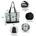 thumbnail image 2 of FORMRS Canvas Laptop Tote Bag for Women with 15.6" Computer Compartments Shoulder Handbag, Cute Cat Faces, 2 of 7