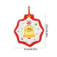 thumbnail image 3 of Juego de toallas navideñas | Toallas de gamuza superabsorbentes para cocina y baño | Diseño navideño de muñeco de nieve y copo de nieve con lazo para colgar, 3 of 6