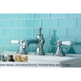 thumbnail image 2 of Kingston Brass  Vintage Porcelain Lever Widespread Bathroom Faucet satin nickel Satin, 2 of 4