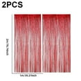 thumbnail image 2 of Metallic Tinsel Curtain Backdrop Foil Fringe Curtain Sparkling Streamers Christmas Party Background For Event, 2 of 7