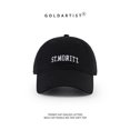 thumbnail image 1 of Yang Mi mismo estilo sombrero STMORITZ protector solar gorra de béisbol hombres mujeres primavera verano marrón carta bordado gorra deportiva, 1 of 4